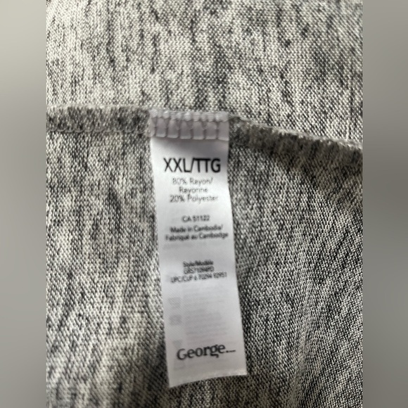 Lightweight sweater  by George, uneven hem tie closure at neck women’s XXL - Picture 6 of 6